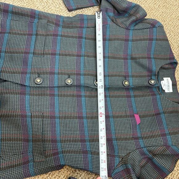 John Meyer Of Norwich Wool Blend Plaid Button Down Blazer Women’s Size 18W - Picture 6 of 13